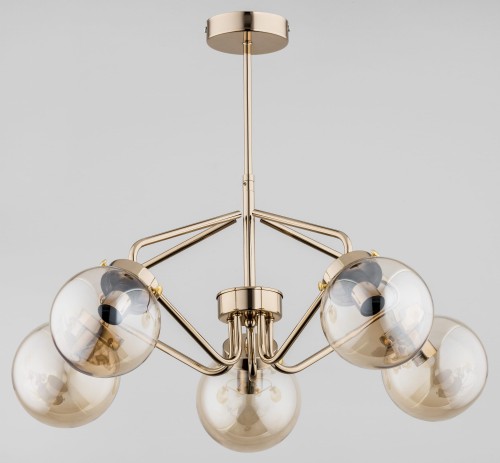 Lampa sufitowa BARSUM złota 5xE14 27585 Alfa