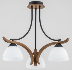 Lampa sufitowa BAFIA drewniana 3xE27 26123 Alfa
