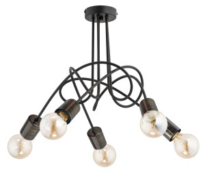 Lampa sufitowa TANGO 58 NEW czarna 5xE27 26045 Alfa
