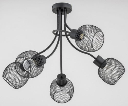 Lampa sufitowa PLENA DUO czarna 5xE27 25835 Alfa