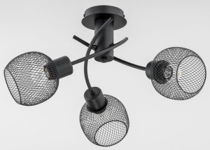 Lampa sufitowa WATSA czarna 3xE27 25793 Alfa