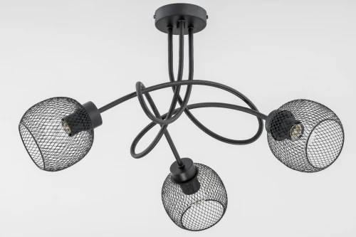 Lampa sufitowa PRAXIDE czarna 3xE27 25773 Alfa