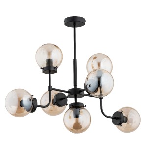 Lampa sufitowa TRANSFORMERS czarna 7xE14 25747 Alfa