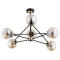 Lampa sufitowa SAGITO mosiądz 6xE14 25626 Alfa