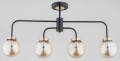 Lampa sufitowa LINIO czarna 4xE14 25504 Alfa