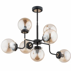 Lampa sufitowa TRANSFORMERS czarna 7xE14 24847 Alfa