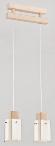 Lampa wisząca ANABELL drewniana 2xE14 24522 Alfa