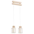 Lampa wisząca ANABELL drewniana 2xE14 24522 Alfa