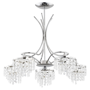 Lampa sufitowa KALIOPA chrom 5xE14 24455 Alfa