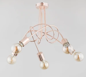 Lampa sufitowa TANGO miedziana 5xE27 24325 Alfa