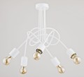 Lampa sufitowa TANGO biała 5xE27 23615 Alfa