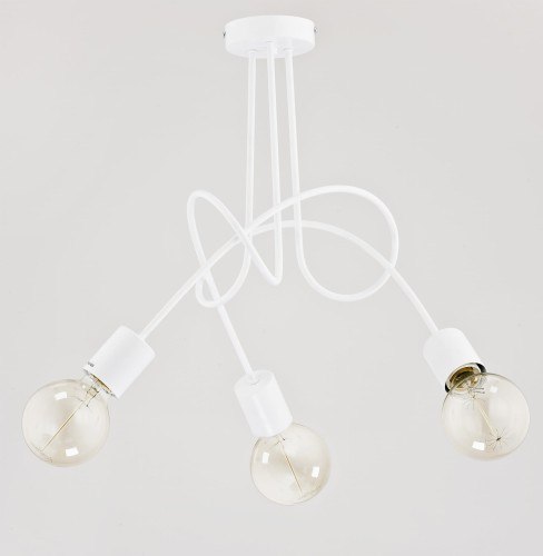Lampa sufitowa TANGO biała 3xE27 23613 Alfa