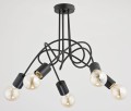 Lampa sufitowa TANGO czarna 5xE27 23175 Alfa