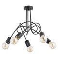Lampa sufitowa TANGO czarna 5xE27 23175 Alfa
