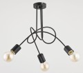 Lampa sufitowa TANGO czarna 3xE27 23173 Alfa