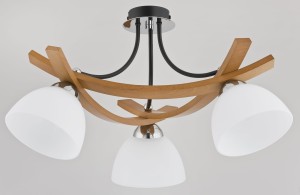 Lampa sufitowa JONA drewniana 3xE27  22993 Alfa