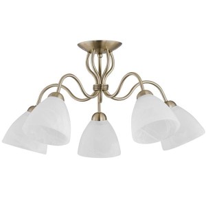Lampa sufitowa ARIEL patynowa 5xE27 22615 Alfa