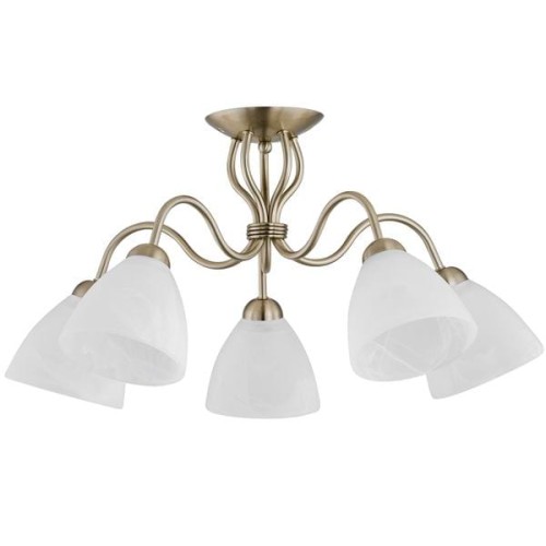 Lampa sufitowa ARIEL patynowa 5xE27 22615 Alfa