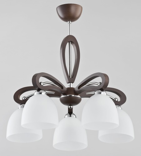 Lampa sufitowa GRACJA drewniana 5xE27 20895 Alfa