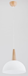 Lampa wisząca FOTYN drewniana 1xE27 9725 Alfa
