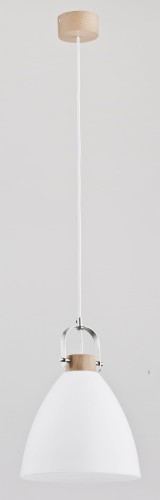 Lampa wisząca HERMINA drewniana 1xE27 9642 Alfa