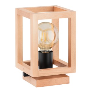 Lampka nocna PAKO drewniana 1xE27 9449 Alfa