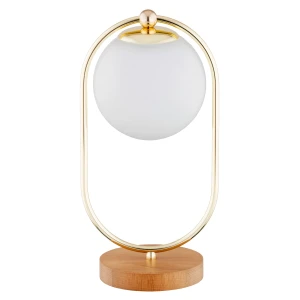 Lampka nocna OVAL drewniana 1xE14 9438 Alfa
