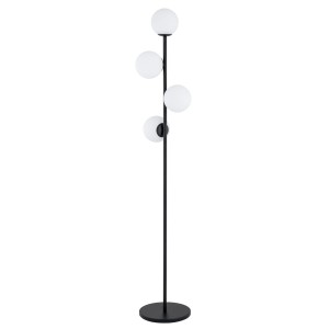 Lampa stojąca MALAGA czarna/biała 4xE14 9289 Alfa