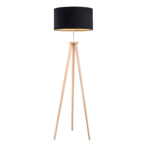 Lampa stojąca GOLDI drewniana 1xE27 9286 Alfa