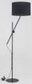 Lampa stojąca LORA czarna 1xE27 9260 Alfa