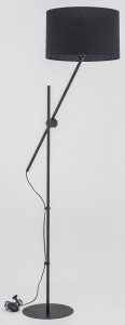 Lampa stojąca LORA czarna 1xE27 9260 Alfa