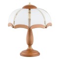 Lampka nocna SIKORKA drewniana 2xE14 769 Alfa