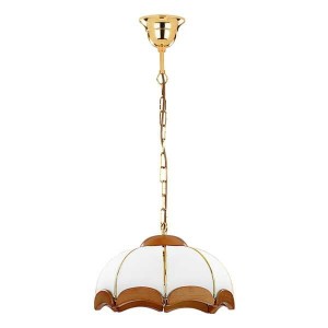 Lampa wisząca SIKORKA drewniana 1xE27 766 Alfa