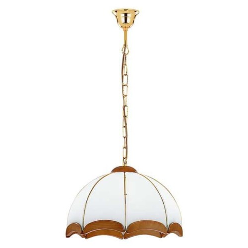 Lampa wisząca SIKORKA drewniana 1xE27  762 Alfa