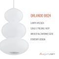 Lampa wisząca ORLANDO  GU10  opal biały połysk 8824 Argon