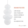 Lampa wisząca ORLANDO PLUS G9  opal biały połysk 8785 Argon