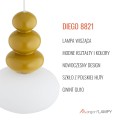Lampa wisząca DIEGO GU10  miodowy połysk 8821 Argon
