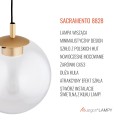 Lampa wisząca SACRAMENTO GX53  transparentny 8828 Argon