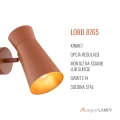 Kinkiet LORD E14  terakota 8765 Argon