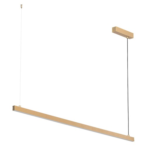 Lampa wisząca pojedyczna, świecącą góra-dół MIAMI LED  złoty 8836 Argon