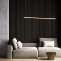 Lampa wisząca pojedyczna, świecącą góra-dół MIAMI LED  złoty 8836 Argon