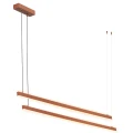 Lampa wisząca podwójna regulowana, świecąca góra-dół MIAMI LED  terakota 8837 Argon