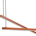 Lampa wisząca podwójna regulowana, świecąca góra-dół MIAMI LED  terakota 8837 Argon