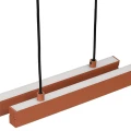 Lampa wisząca podwójna regulowana, świecąca góra-dół MIAMI LED  terakota 8837 Argon
