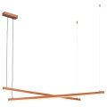 Lampa wisząca podwójna regulowana, świecąca góra-dół MIAMI LED  terakota 8837 Argon