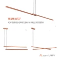 Lampa wisząca podwójna regulowana, świecąca góra-dół MIAMI LED  terakota 8837 Argon