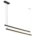 Lampa wisząca podwójna regulowana, świecąca góra-dół MIAMI LED  czarny 8838 Argon