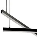 Lampa wisząca podwójna regulowana, świecąca góra-dół MIAMI LED  czarny 8838 Argon