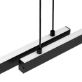 Lampa wisząca podwójna regulowana, świecąca góra-dół MIAMI LED  czarny 8838 Argon