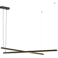 Lampa wisząca podwójna regulowana, świecąca góra-dół MIAMI LED  czarny 8838 Argon